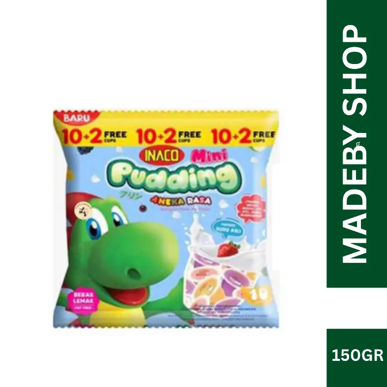 Inaco Mini Puding Aneka Rasa - Netto 150 Gr (Isi 10+2)