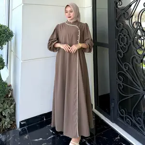 Raisha Abaya Set Couple Bahan Jetblack Pokka