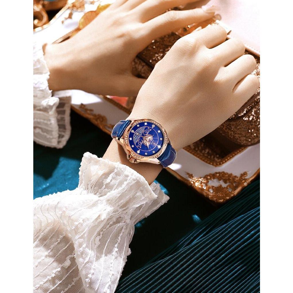 Swiss brand waterproof luminous women's calendar quartz watch _voghion.com