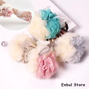 Sponge Pembersih Badan 2 Sisi Warna / Spons Bola Mandi / Sponge Jaring / Spons Mandi Jaring