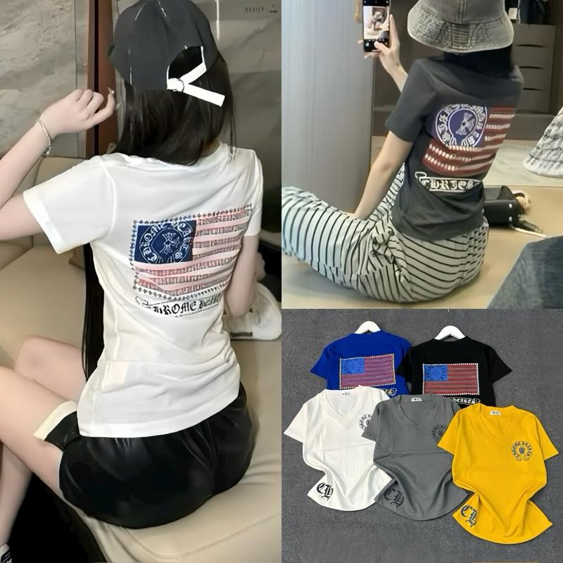 180_ Áo cổ tim nữ FOM VỪA ép hình 2 mặt