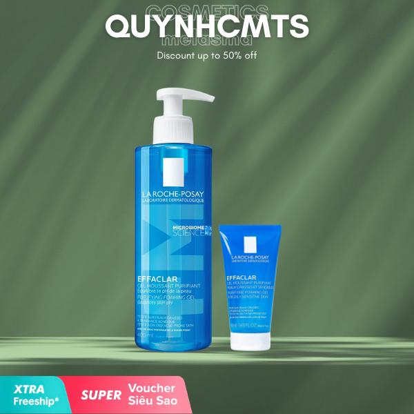  Sữa Rửa Mặt Dạng Gel La Roche Posay Effaclar Dành Cho Da Dầu Mụn - Da Khô - Da Nhạy Cảm  50ml - 400ml  