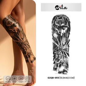 tatto Full Arms tatto lengan 155x465 mm tattoo fruit ink animal Tatoo temporary semi permanen tato temporer