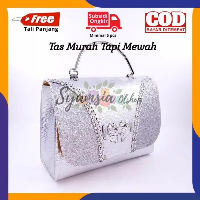Tas Pesta Wanita Murah Mewah Elegan unik glitter Tas Tangan Pesta Wanita Terbaru Unik bisa COD 2