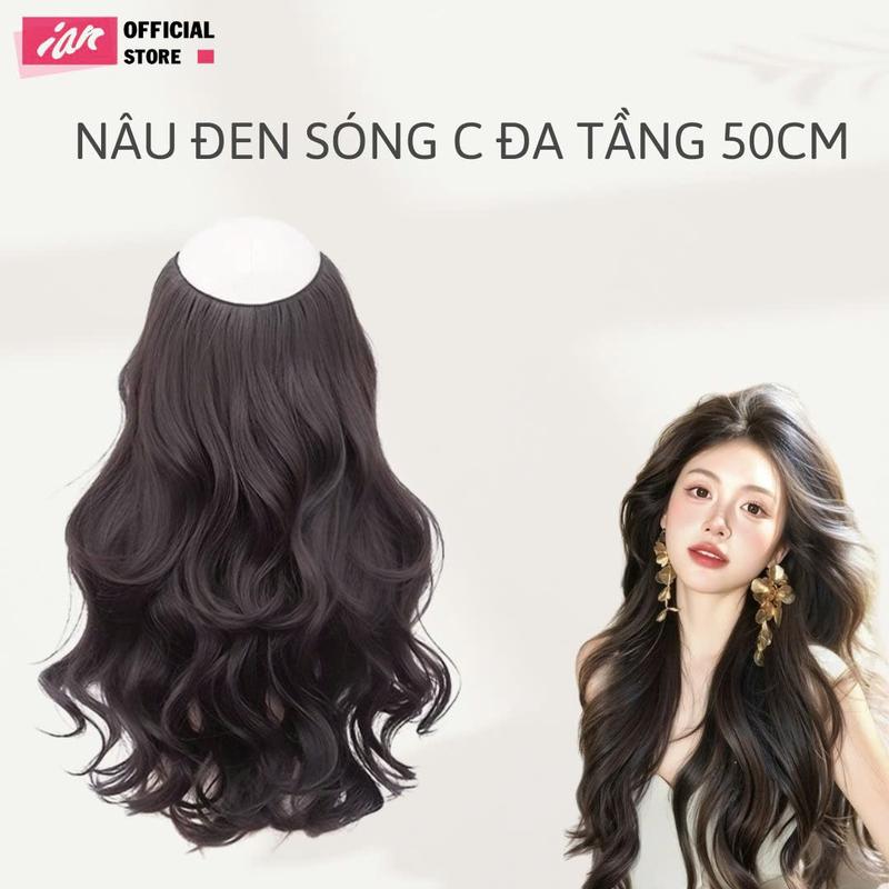 TÓC GIẢ KẸP SÓNG LƠI TẦNG DÀI 50 & 60CM HOT TREND