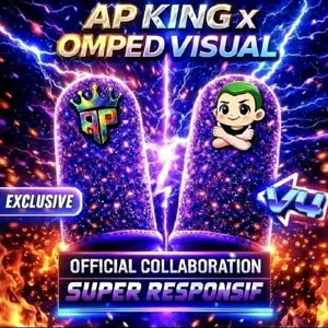 PROMO ANDRA ST Sarung jempol AP King V4 X Omped VISUAL Spesial EDITION -Super responsive anti keringat-untuk gaming game Free fire, mobile Legend & roblox