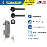 Gambar UNIKEY HRE 219.51 MB+BW 501-40MM+DCKK SSS HENDEL PINTU SET KUNCI PINTU RUMAH dari Tirta Bangunan Kota Depok 1 Tokopedia