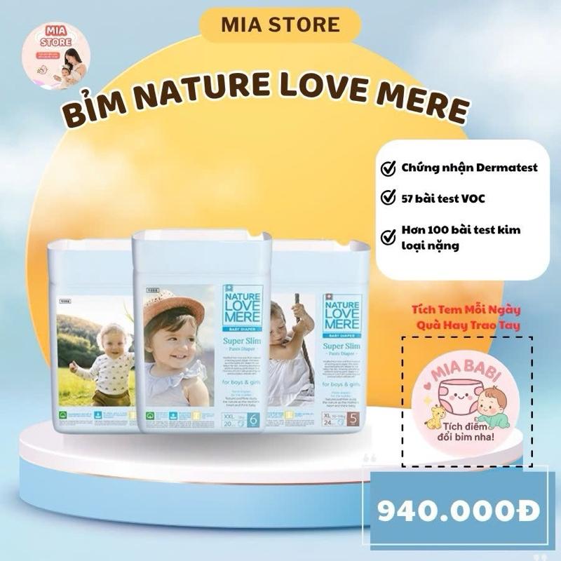   DSTL  COMBO MUA 4 BỊCH  1 THÙNG  Tã bỉm Nature Love Mere cho bé nội địa Hàn  Kem 