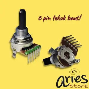 POTENSIO 6 PIN TEKUK PLUS BAUT POTENSIO 6 PIN TEKUK BAUT