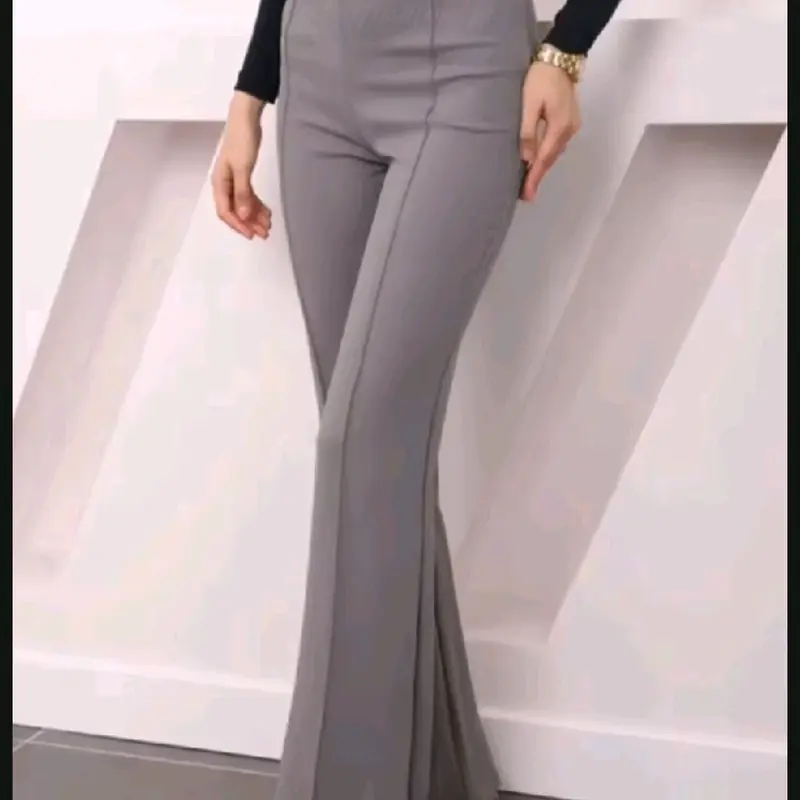 Celana Cutbray Knit Zipper Premium Tebal Pinggang Elastis Celana Wanita Remaja Ootd Kekinian Trand Terbaru 2025 Fashion  Modern Highwaist Korean Celana Wanita Jumbo Panjang 1