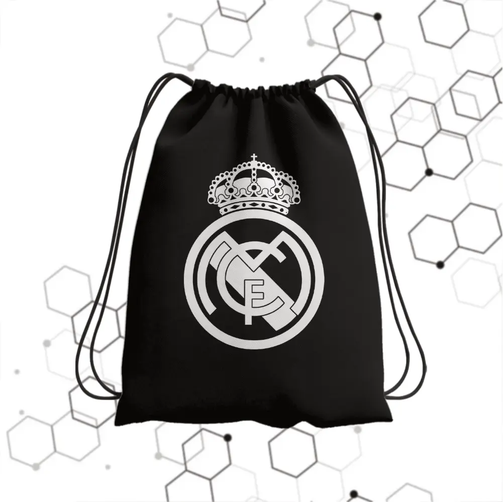Tas Serut Sablon FootBall-Bahan Perasut Nilon Anti Air Ukuran 30cm x 38cm Motip Terlengkap