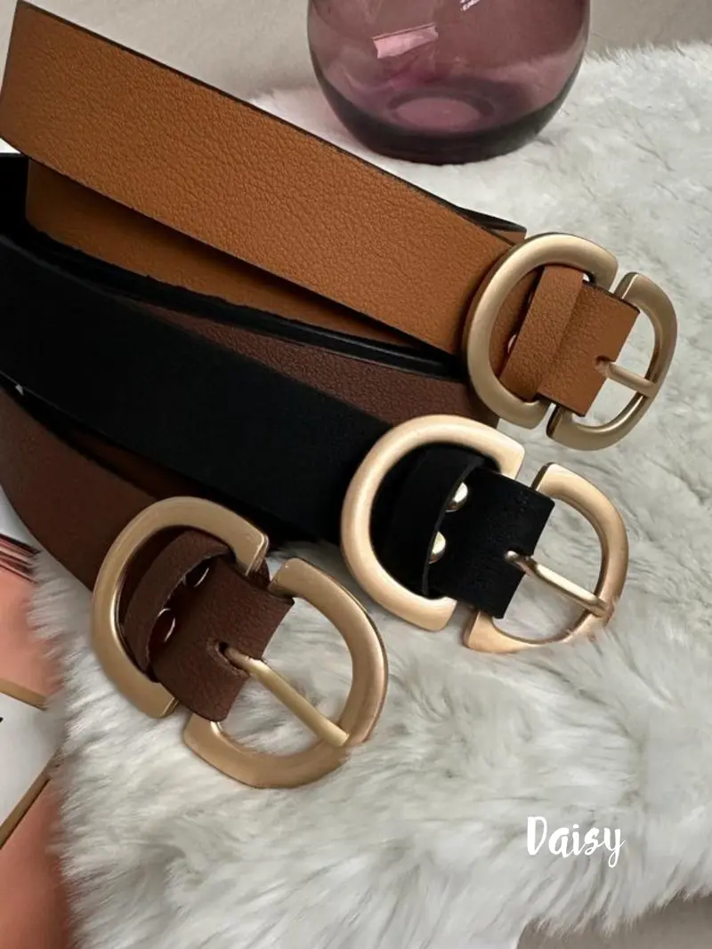 Faux Leather Belt - Ikat Pinggang Wanita - 4433