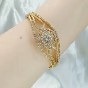 Beli 2 bonus 1 cin2/anting. B84 (04) Bangle permata oval diameter 5,7cm perhiasan xuping aksesoris wanita 1