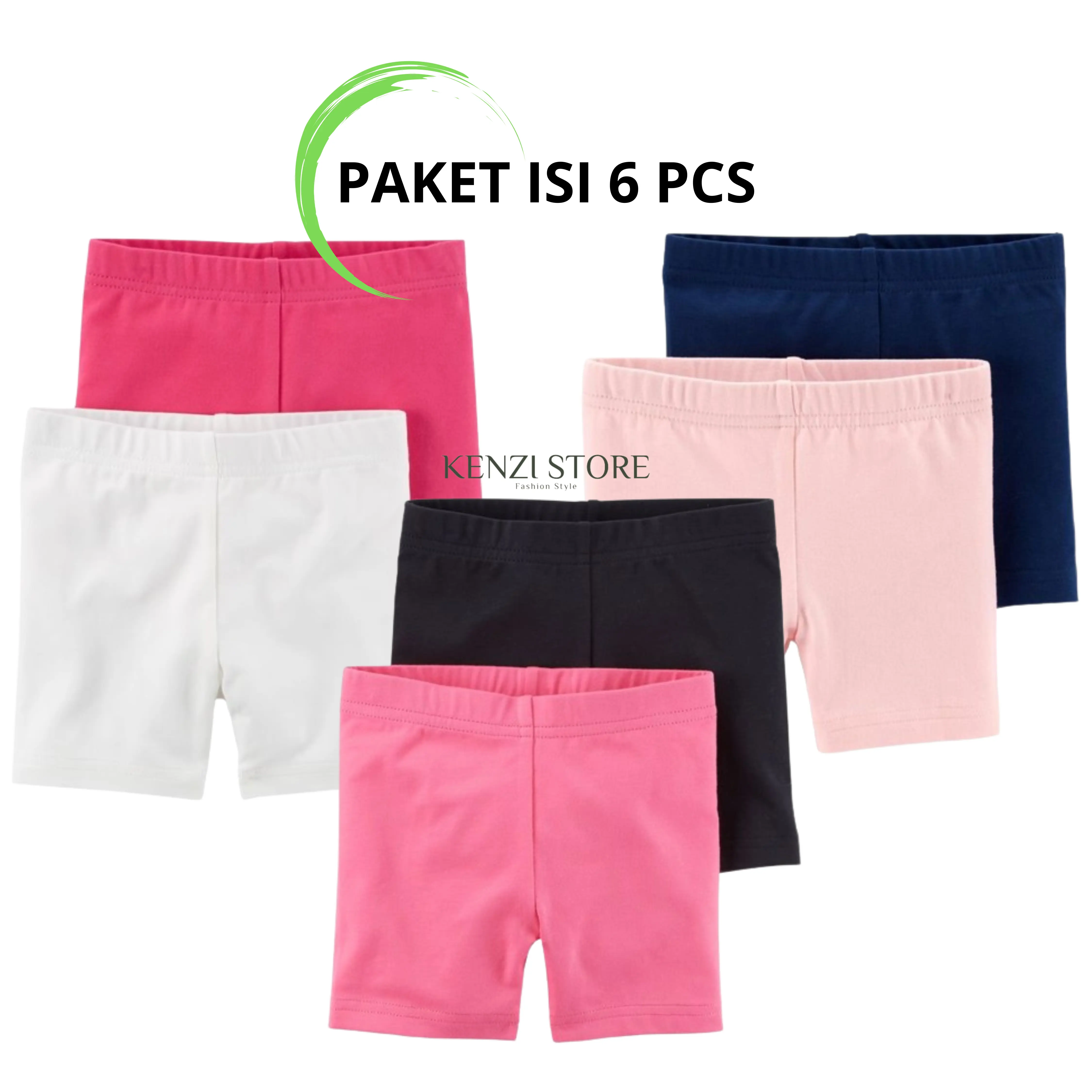Paket Celana Ketat Anak Perempuan Isi 6Pcs - Short Anak Fashion