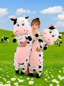 Boneka Sapi Jumbo Import Ukuran 80cm & 60cm Guling Cow Pillow Halus Empuk SNI Dolls Bahan Yelvo Isian Full Silicon Grade A Kualitas Terjamin