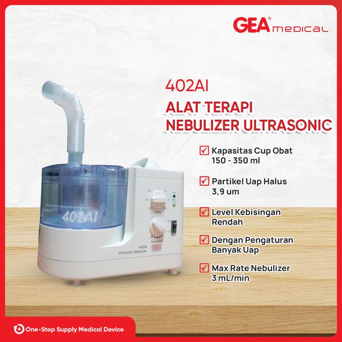 Gambar GEA Ultrasonic Nebulizer (Alat Terapi Pernapasan) 402AI dari GEA Medical Official_NEW Kab. Tangerang Tokopedia