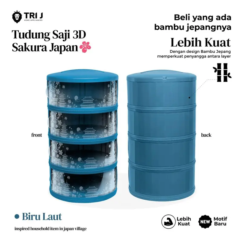 Food Storage 4 Susun  - Tudung Saji Susun 4 Layer 5