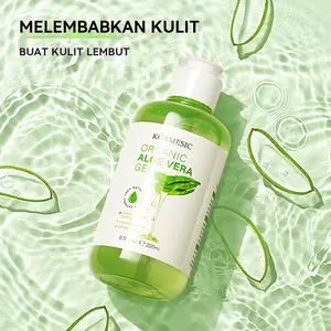 lidah buaya original Gel Lidah Buaya Soothing & Moisture 200ml Gel Multifungsi untuk Wajah & Tubuh Melembapkan & Menenangkan Kulit Kemerahan atau Sensitif Aloe Vera Gel Kemasan Besar Pelembab