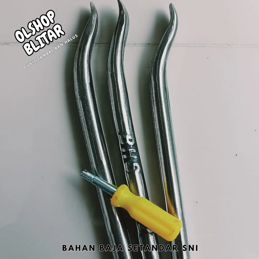 Paket Cukit Ban Motor 3in1 Sangat Halus Dan Kuat, Ukuran 12 Panjang 25 - 26 cm