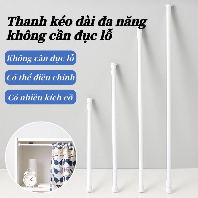  Thanh Treo Rèm Đa Năng Không Cần Khoan Inox 304 Cho Nhà Tắm Bếp Cửa Sổ Nhiều Kích Thước Lắp Đặt Dễ Dàng 