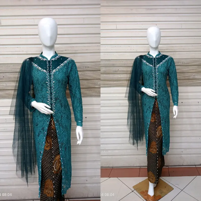 kebaya atasan ibu besan full payet depan belakang atasan ajah tapa rok) 5