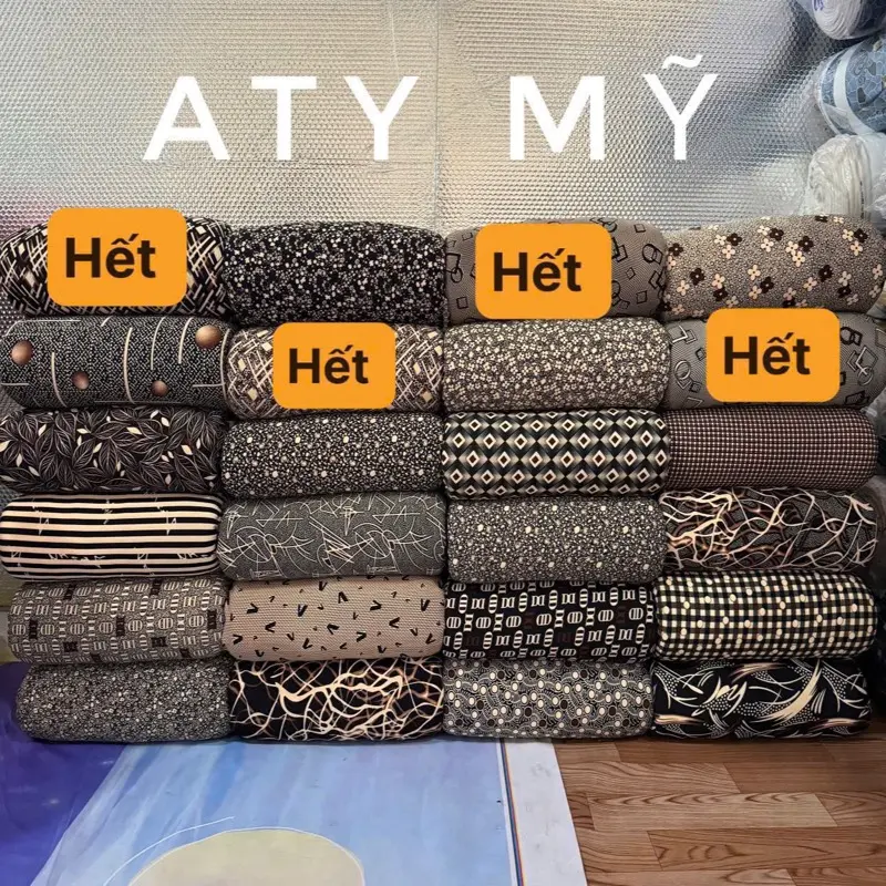 (VẢI HỒNG CẨM) Vải thun aty Mỹ - may đồ bộ - co giãn 4c - mặc mát