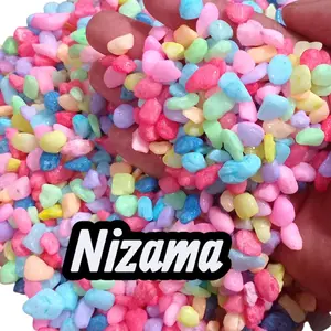 1kg batu warna warni asli/Batu hias/Batu koral/Batu taman/Batu warna