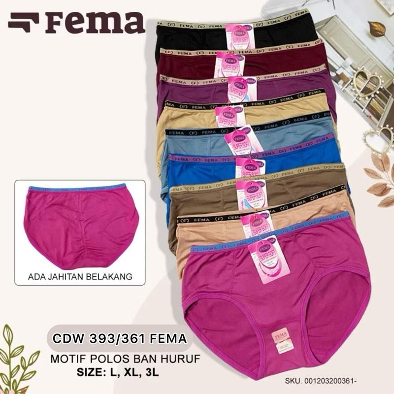 Doxxastore-12Pcs Celana Dalam CD Wanita Cewek Fema 393 Lembut Nyaman Dalaman 364