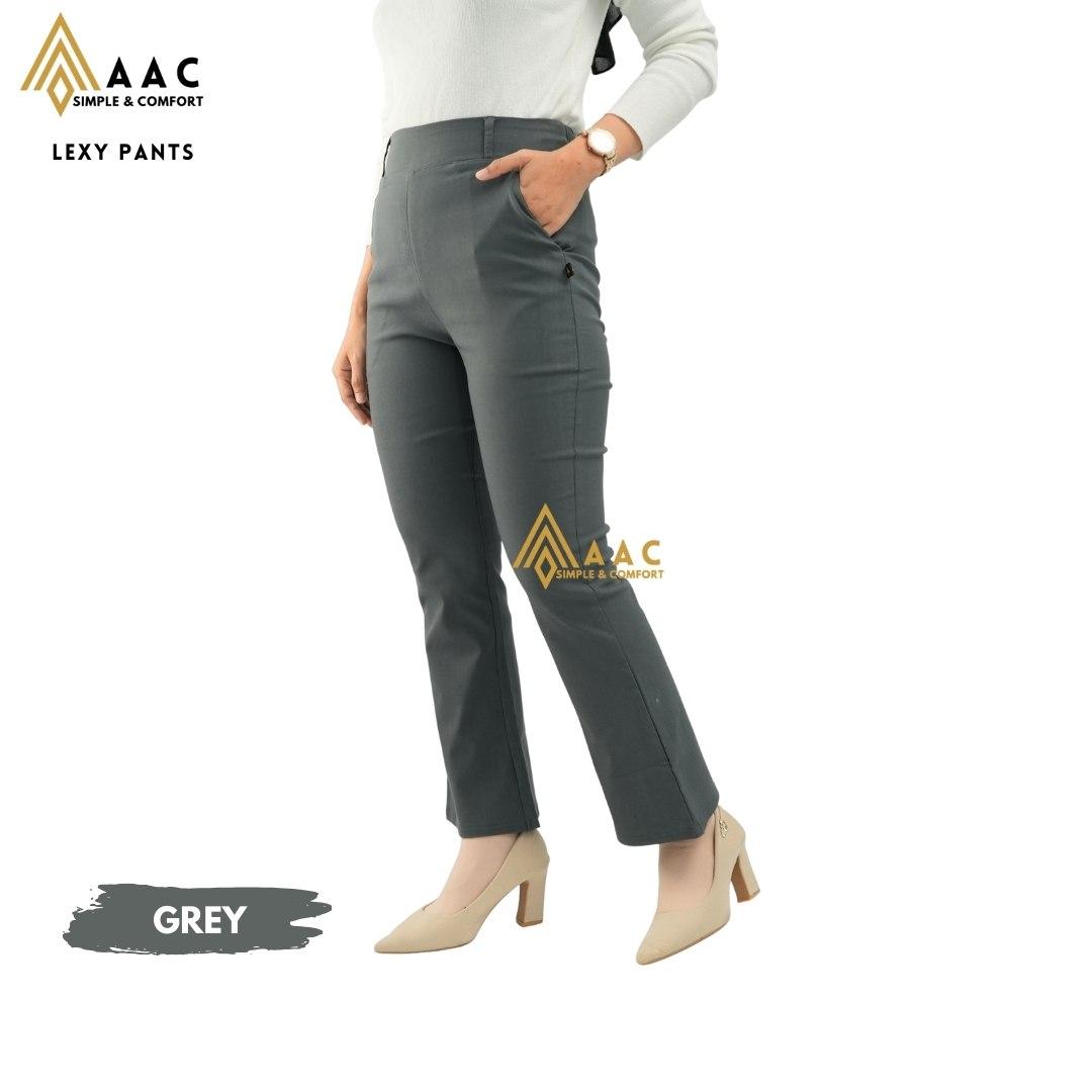 AAC Lexy Pants Cutbray Petite Celana Wanita Soft Jeans Stretch Nyaman Highwaist