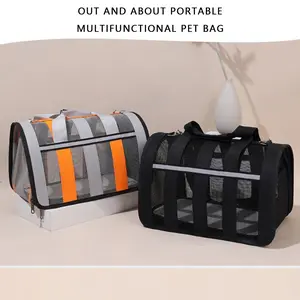Tas Kandang Anjing Kucing Breathable Pet Carrier Bag 41x26x26cm - Untuk Hewan Peliharaan