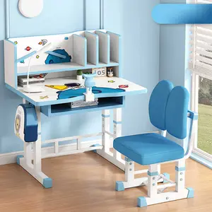 Set Meja Tulis Anak Kursi Portable Karakter Kartun Lucu Banyak Fungsi