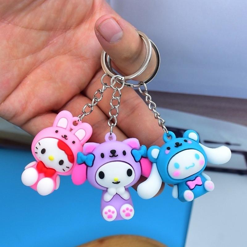 Gantungan Kunci Lucu Imut Karakter Kartun Anime Ganci Key Chain Serbaguna 1
