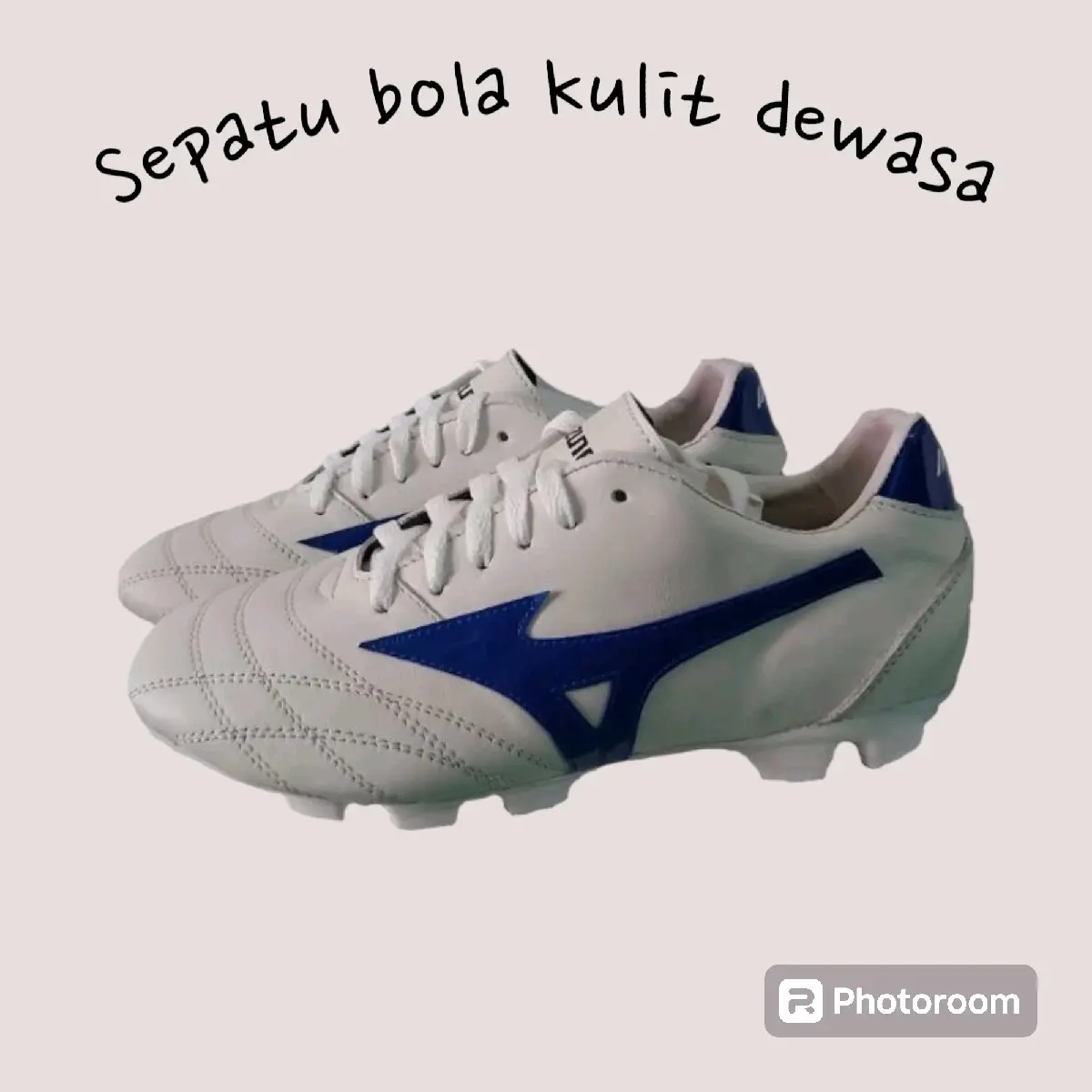 Sepatu Bola Kulit Pull Pria Dewasa (Dijahit dan Dipaku)
