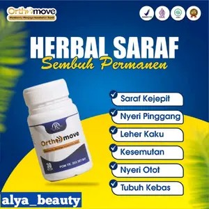 Orthomove Asli Herbal Original Untuk Nyeri Sendi Saraf Kejepit Radang Sendi Rematik Kebas Kesemutan Asam Urat 30 Kapsul
