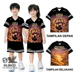 Setelan Jersey Anak Lucu Baju Anak Fullprint Usia 1–10 Tahun Oneset Gambar Mobile Legends Lucu Nyaman di pakai  KLSKID