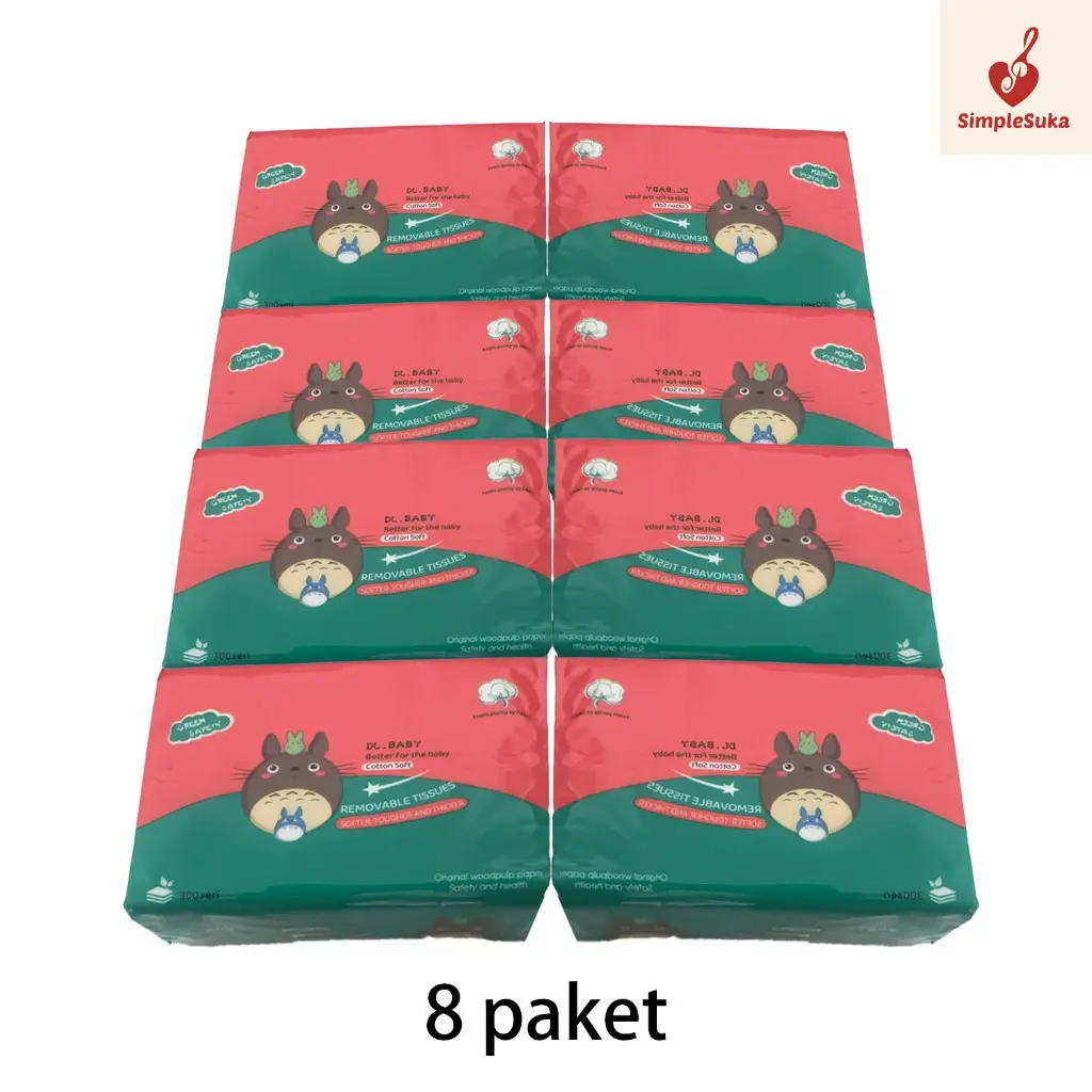Tissues 300 lembar 4 lapis tebal lembut dan nyaman di kulit 8 Pack