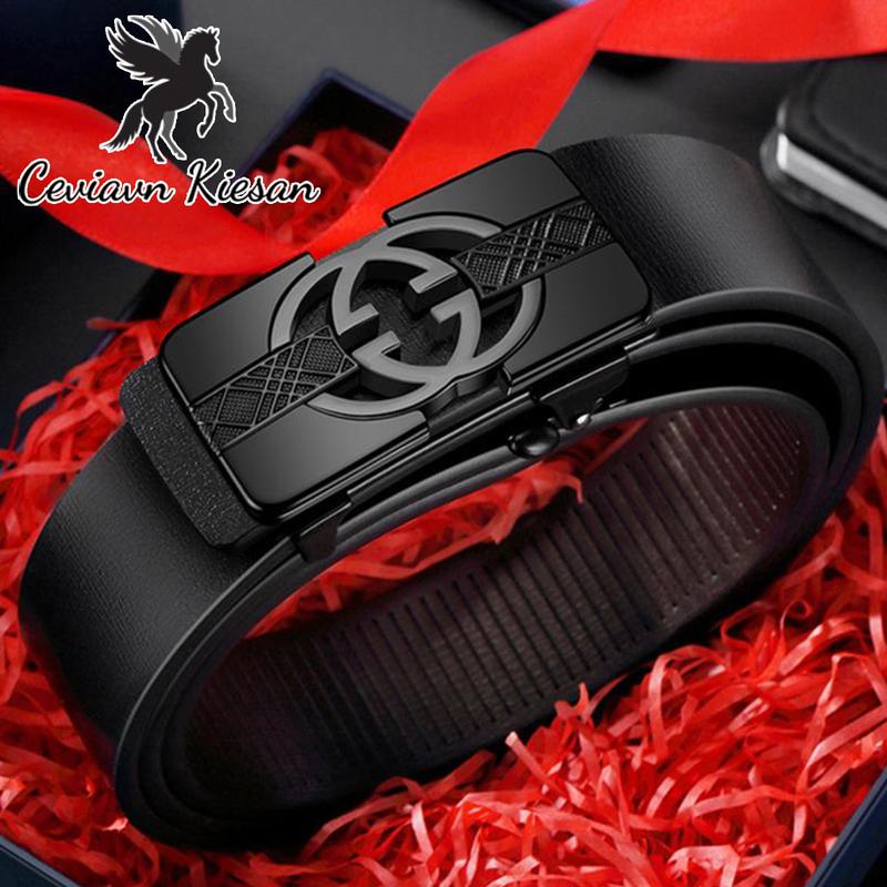  Thắt Lưng D30 Chính Hãng 100% Ceviavn Kiesan Mặt Hợp Kim Khóa Tự Động Da PU Cao Cấp Giấu Dây Luồn Trong Phong Cách Hàn Quốc Dài 1.2m 