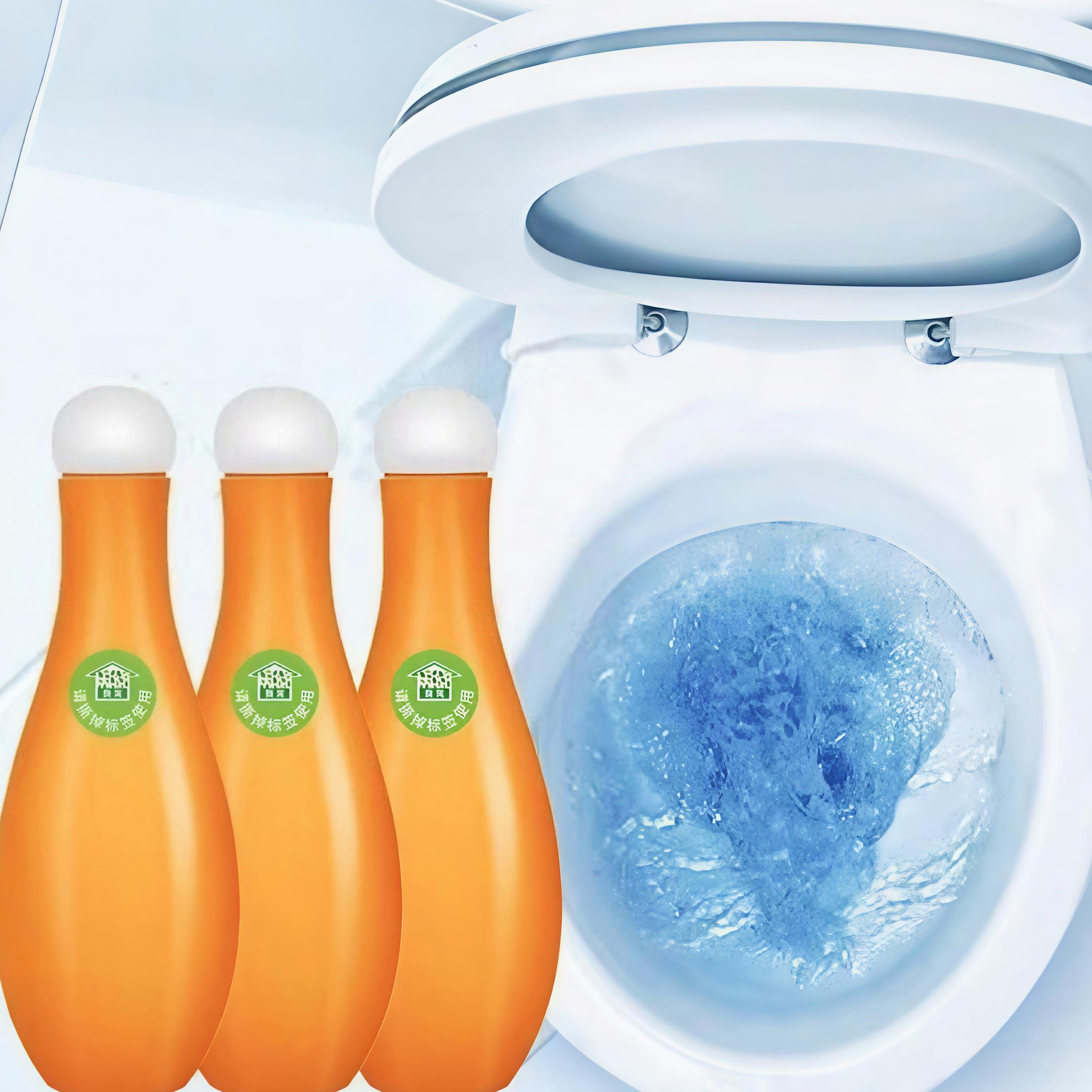 Pembersih Toilet Gelembung Biru Bowling untuk Menghilangkan Bau Pewangi Kerak dan Noda Artefak Penghilang Bau Toilet Efektif dan Praktis - Membersihkan, Tisu