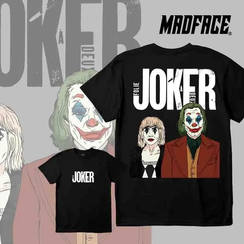 MADFACE CLOTHING-Joker 2024: Folie à Deux-Kaos Joker dengan Desain Garis, Bahan Katun,Tersedia COD 4