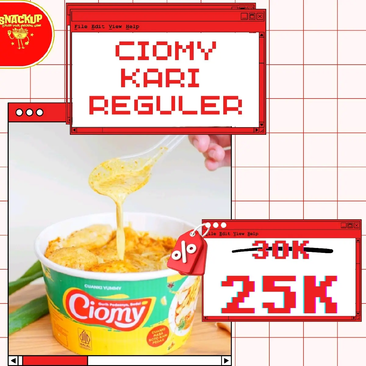 Ciomy Cuanki instant Cuanki Kereta Rasa Kari Soto Pedas