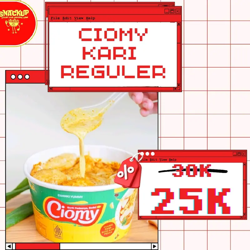 Ciomy Cuanki instant Cuanki Kereta Rasa Kari Soto Pedas 0
