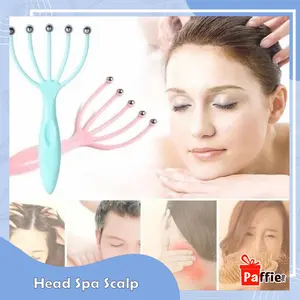 Head Spa Scalp Pijat Kulit Kepala Pemijat Massager Alat Bokoma Pusing Pijat Kepala 5 Jari
