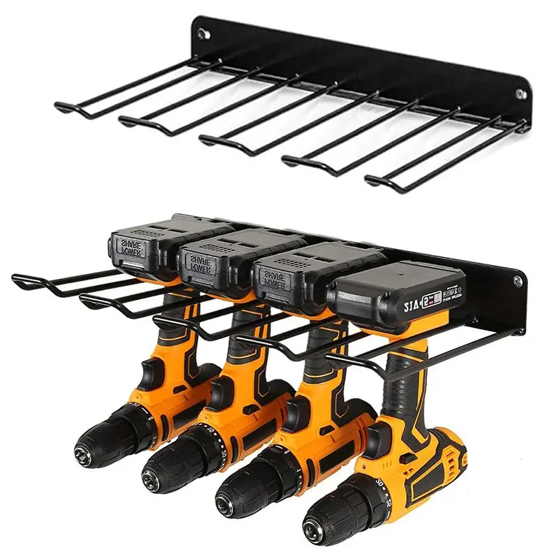 Power Tool Organizer Rack Wall Mount Wrench Organizer Electric Drill Holder Heavy Duty Tool Shelf for Workshop Garage