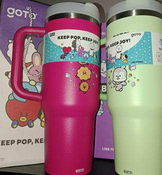 Product Review of Goto [COD] K-Joy X BT21 Tumbler Tahan Dingin Panas Botol Tempat Minum Aesthetic 1.2L from 민**🐿 3