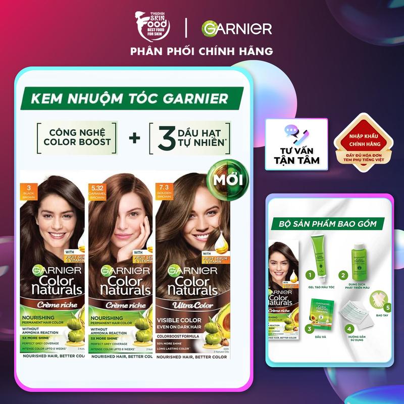  Kem Nhuộm Tóc Garnier Color Naturals Ultra Colors 