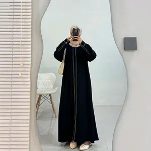 Hana Abaya ~ Xluvraa Gamis Jetblack Exclusive Abaya Umroh