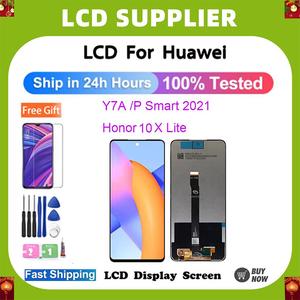 For Huawei Y7A/P Smart 2021/Honor 10X Lite Lcd,Phone Touch Screen Replacement,Send Protective Film,Tools and glue,Cellphone Accessory Installation,Smartphone Device.