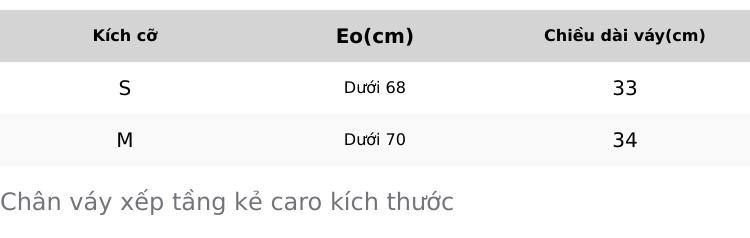 Product Introduction of Chân váy xếp tầng kẻ caro năng động có quần trong 0