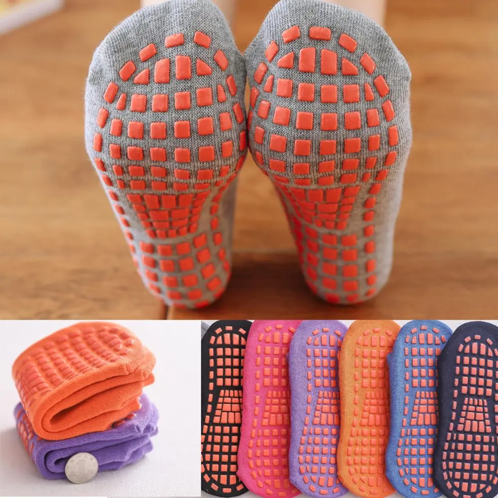 Yoga Cotton Breathable Foot Dispensing Glue Point Early Education Socks Anti-slip Rubber Floor Socks