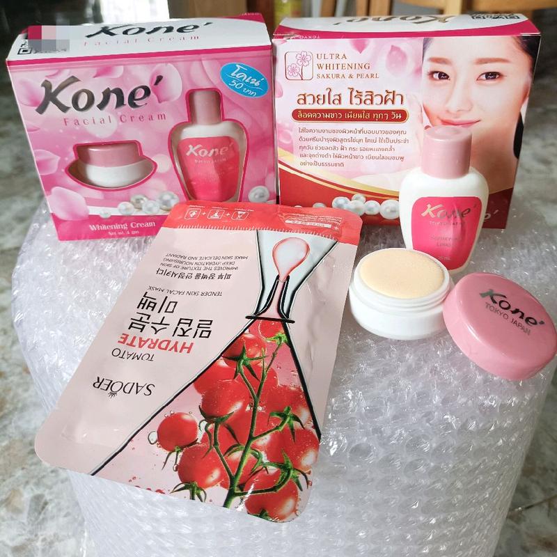 tặng 1 mặt nạ 2 hộp kem dưỡng Kone thái lan. trị mụn thâm nám tàn nhang